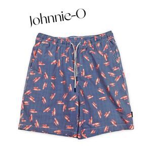 Johnnie-O Trunks Half Elastic Jr.‎ Surf Shorts Boy's 16 Blue Surf Beach Vacation